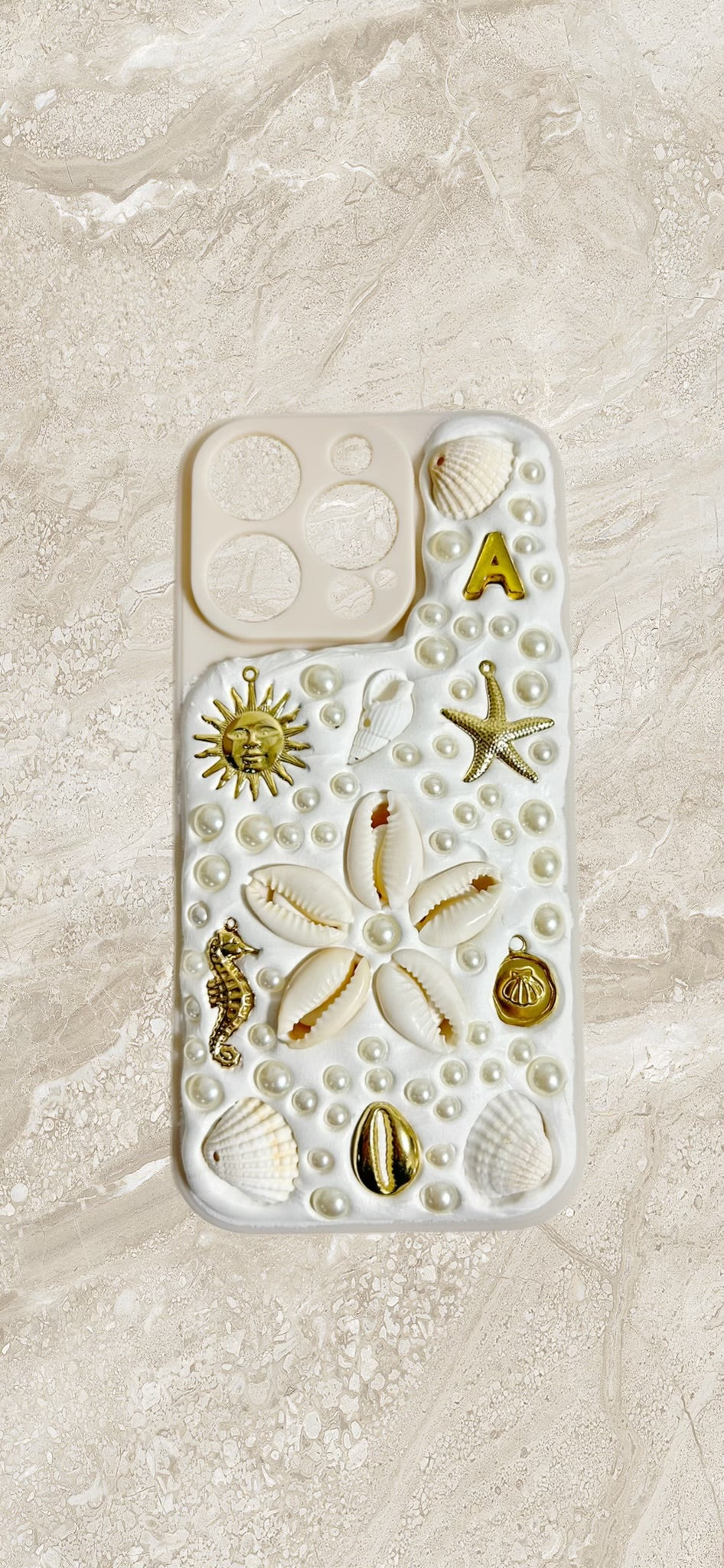 Puka Flower Initial Phone Case