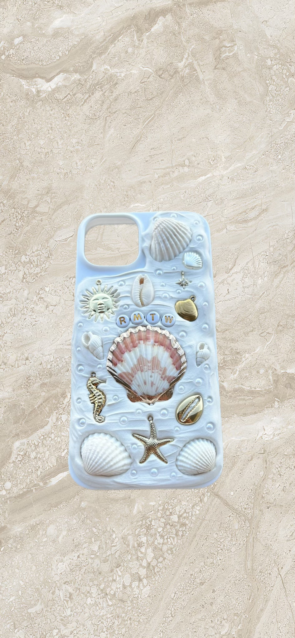 Sand and Sky Initial Custom Case